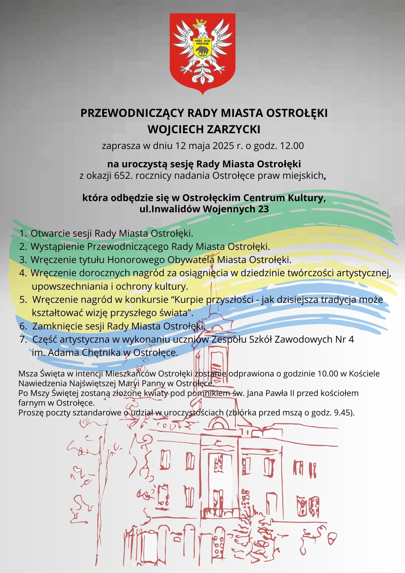 aktualność: Zapraszamy na Uroczystą Sesję Rady Miasta Ostrołęki