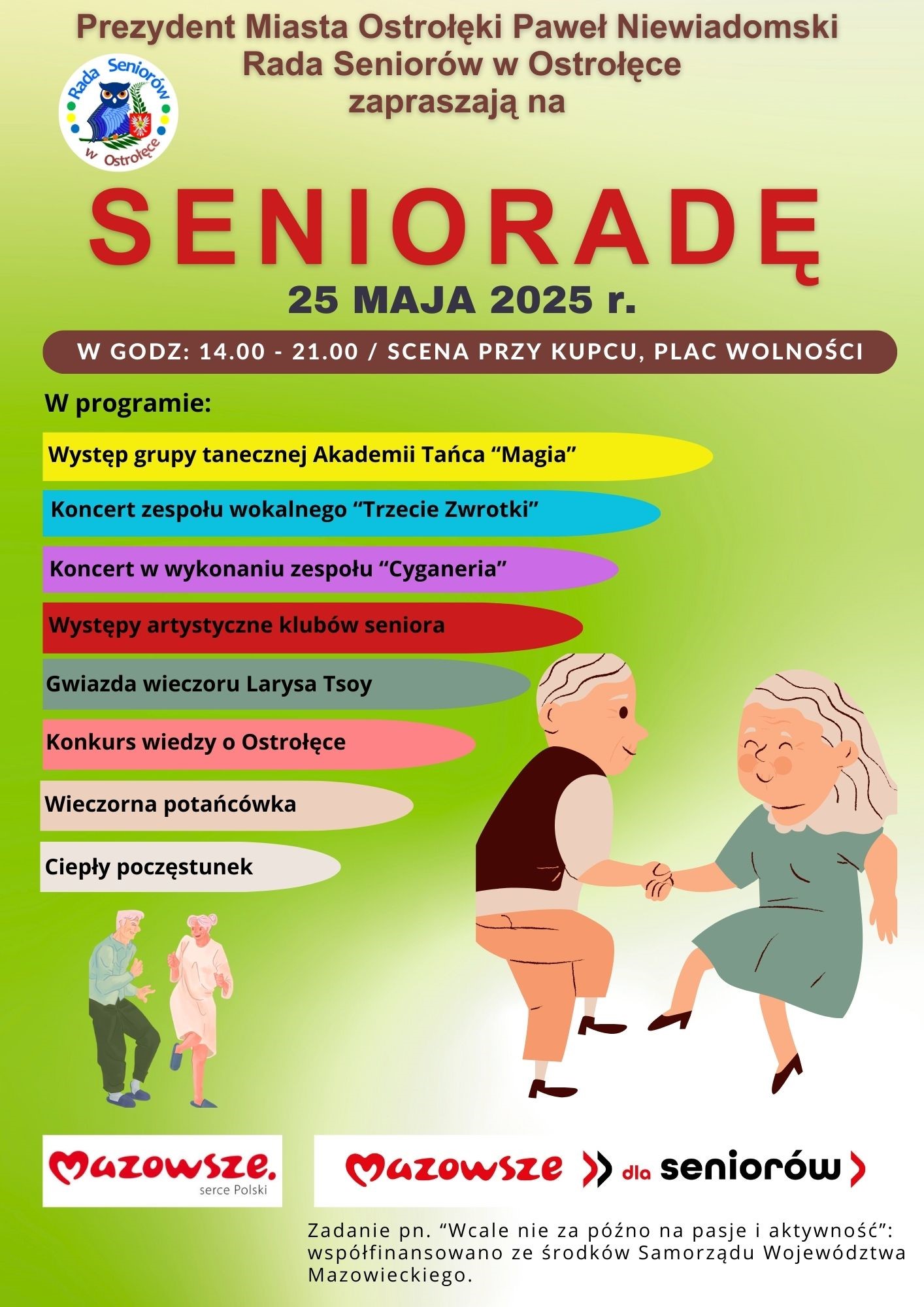 aktualność: Seniorada już w niedziele!