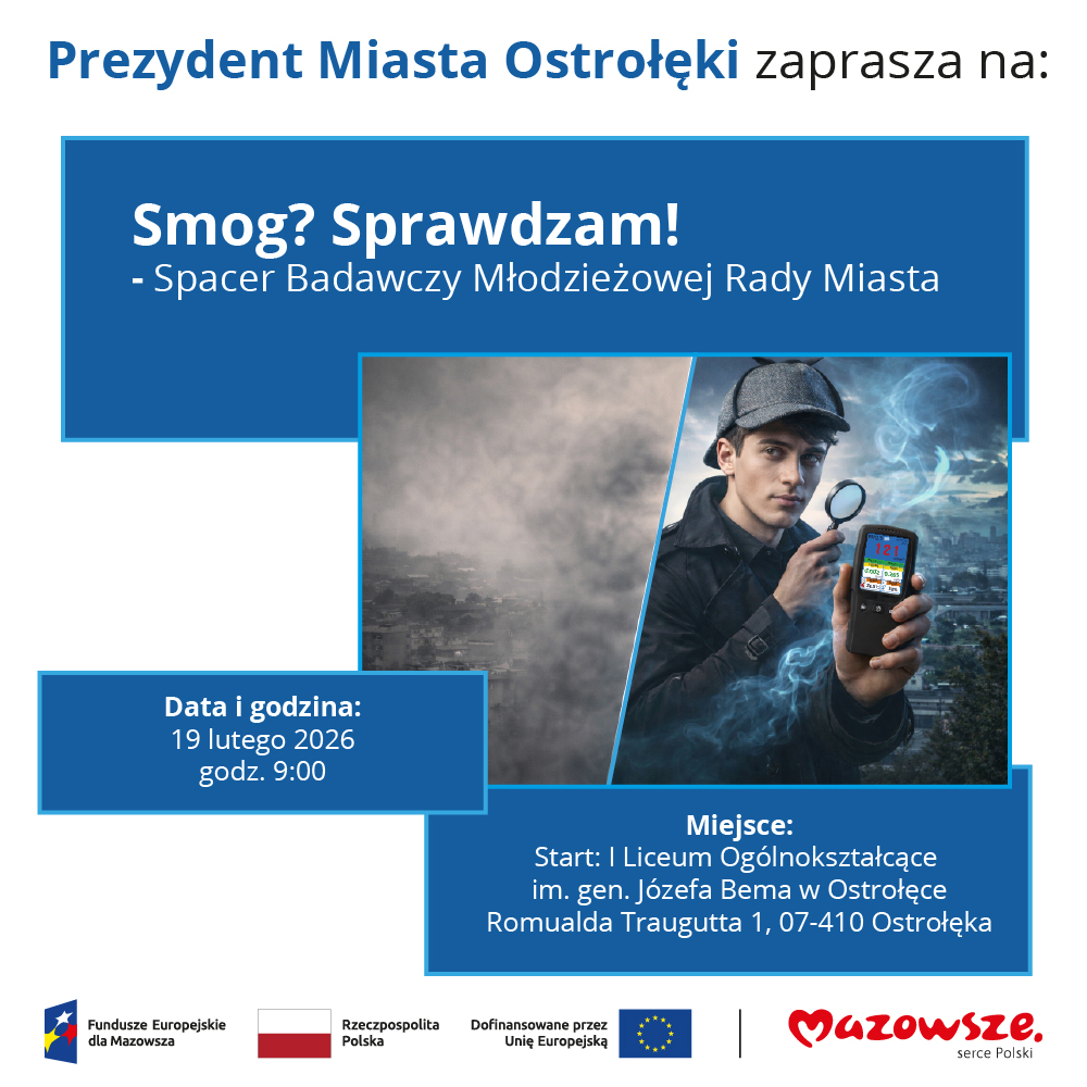 aktualność: „Smog? Sprawdzam!” – Spacer Badawczy Młodzieżowej Rady Miasta