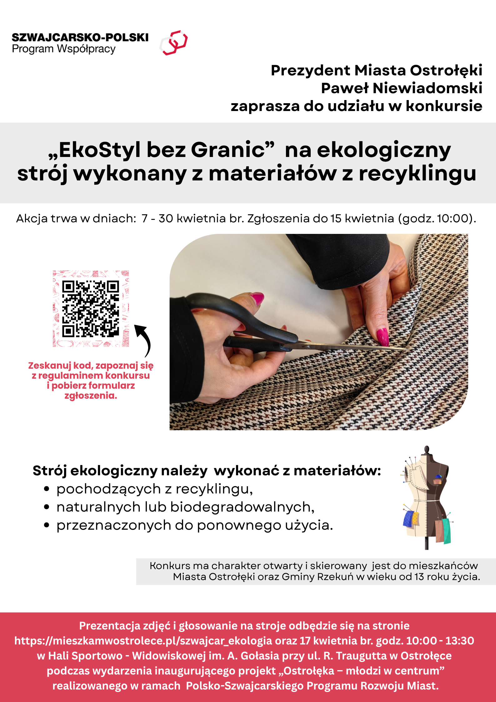 aktualność: Take part in the EcoStyle without Borders competition". Make an eco-friendly outfit with recycled materials