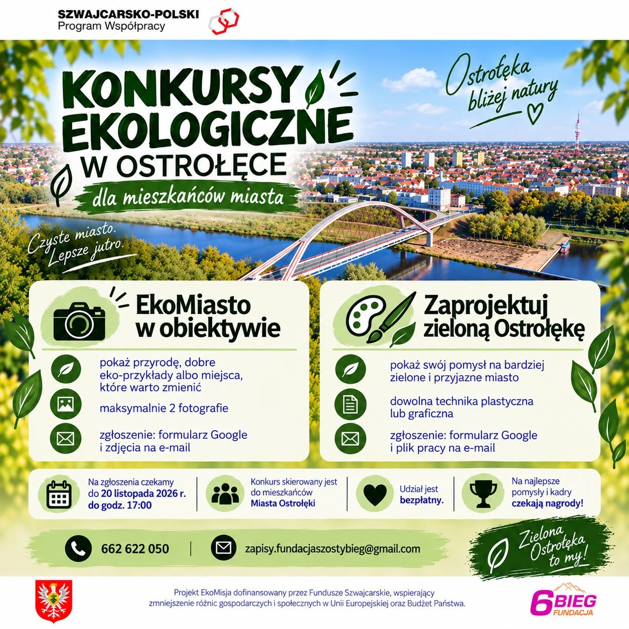 aktualność: Ekologiczne spojrzenie na Ostrołękę. Dwa konkursy dla mieszkańców