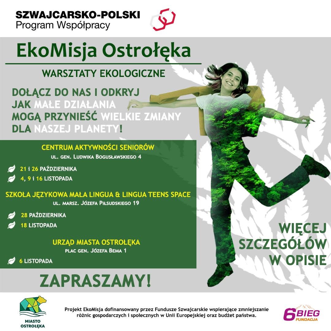 wydarzenie: EkoMisja Ostrołęka - cykl warsztatów ekologicznych